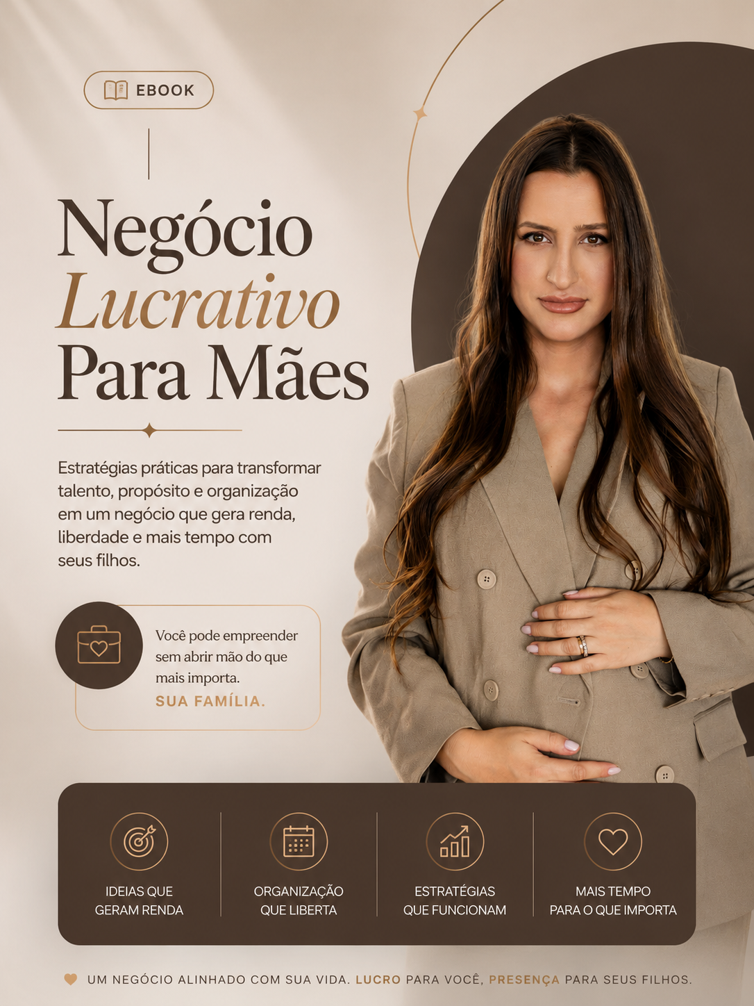 Capa do ebook Negócio Lucrativo Para Mães